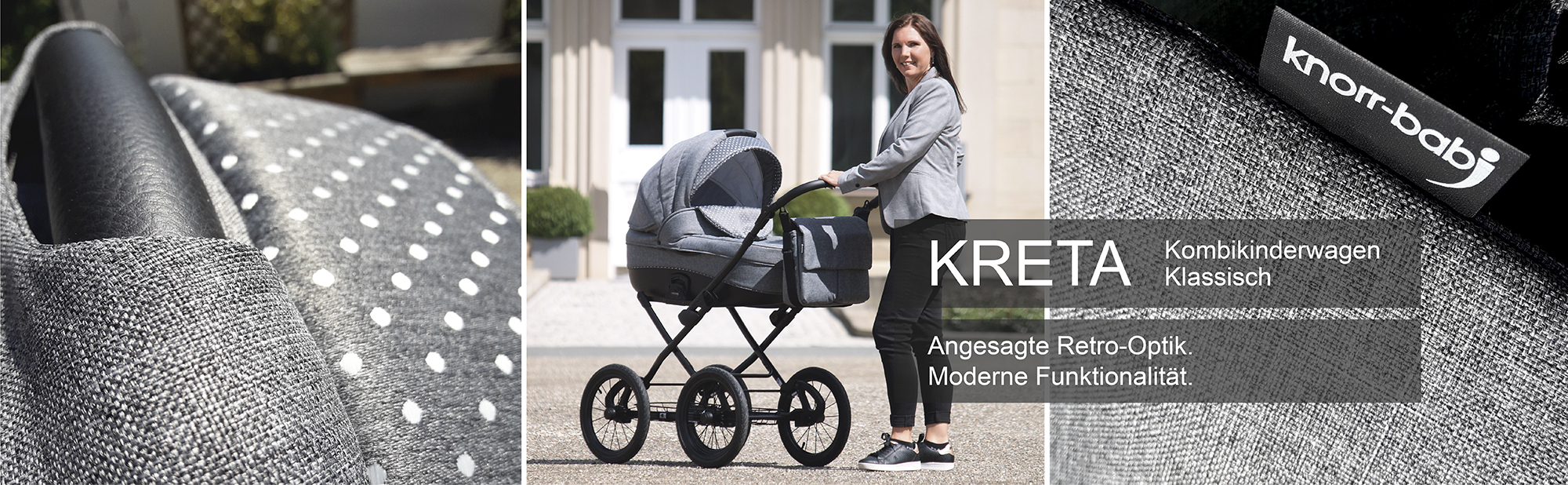 Knorr-Baby Babyschale Milan 0-13 kg für Kinderwagen Voletto Sport grau-sand NEU 